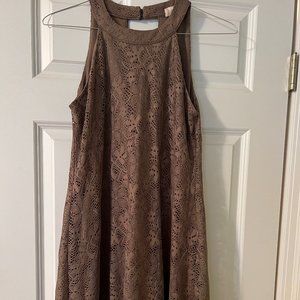 Altar'd State Mini length sleeveless dress,  light brown